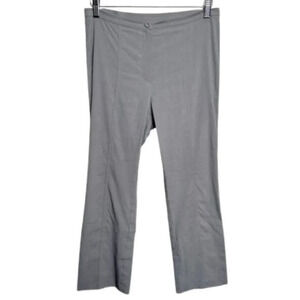 Annette Gortz Womens 38 Virgin Wool Linen Zip Ankle Grey  Pant